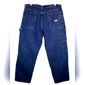 Wrangler Men Carpenter  Authentic Issue Real Comfortable Blue Jeans Size…